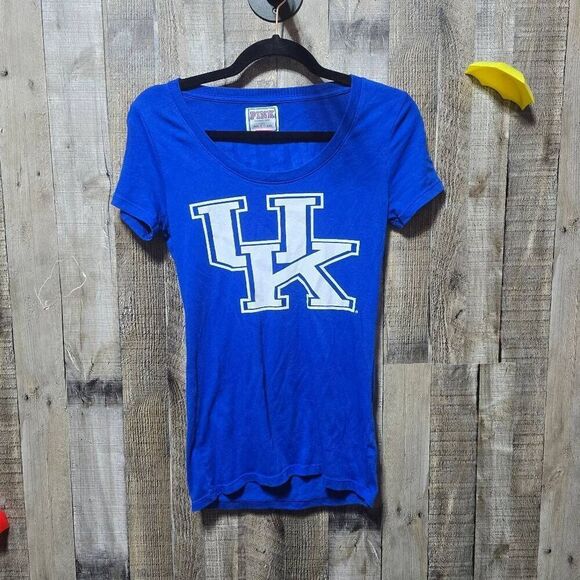 Victoria's Secret PINK Vintage Y2K Blue University of Kentucky Graphic Tee - Picture 1 of 6